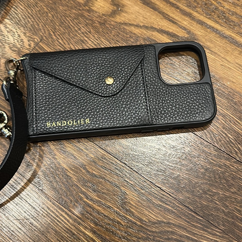 Bandolier Black Phone Case with Strap for IPhone 15 Plus Brand new!